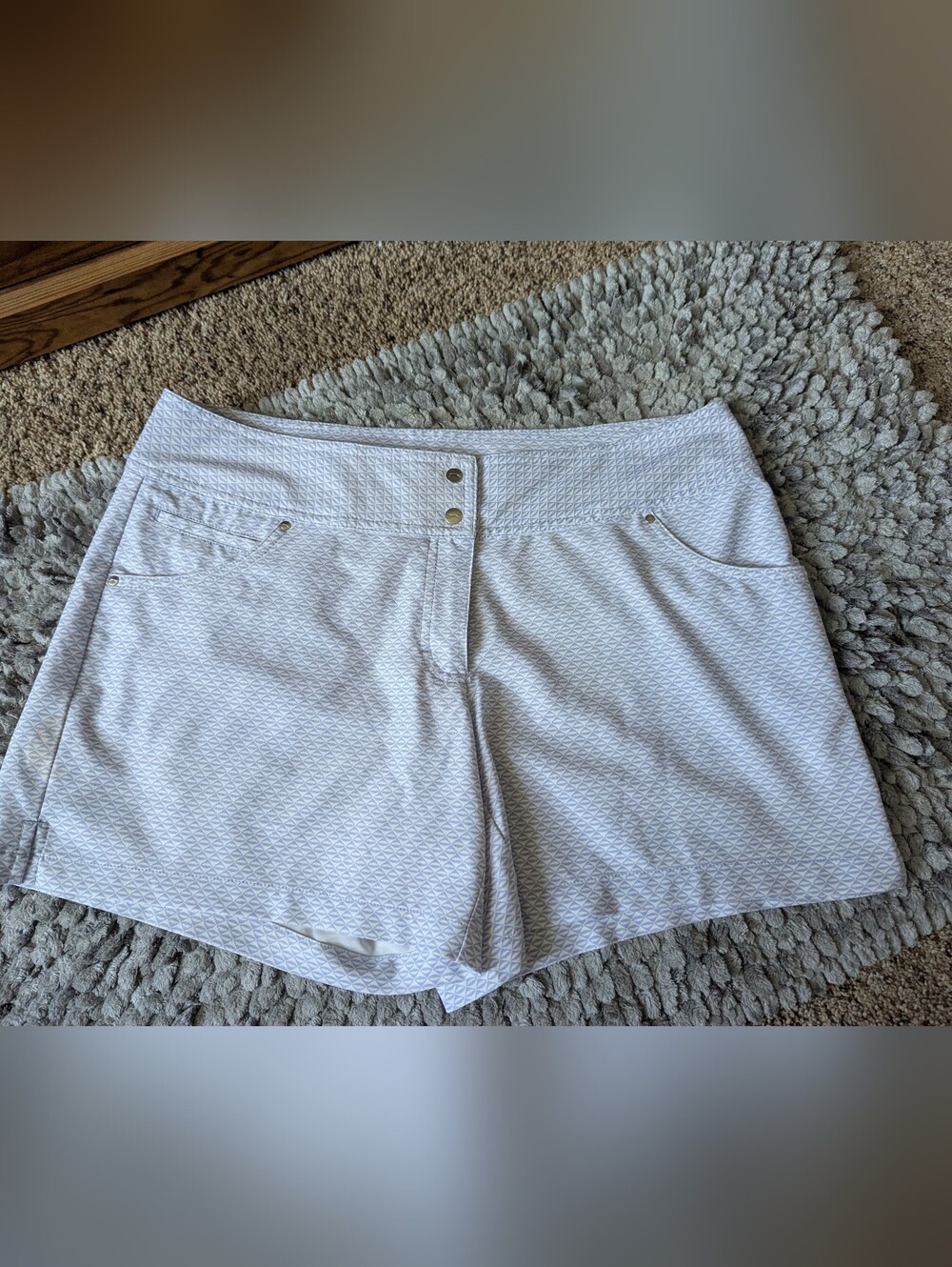 Slazenger White Textured Women’s Golf Shorts